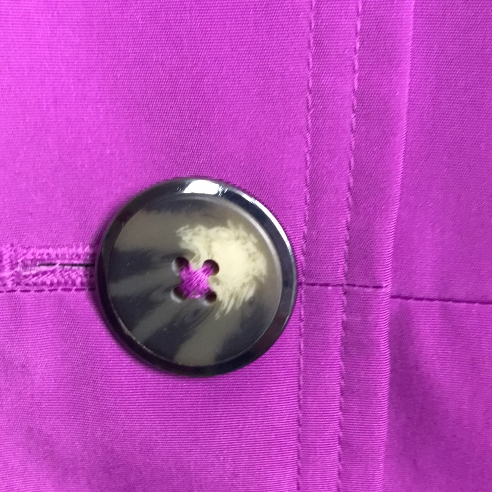 London Fog Trench Coat Magenta / Purple Size Small - Picture 13 of 16